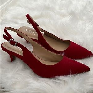 Red Alfani Kitten Heel